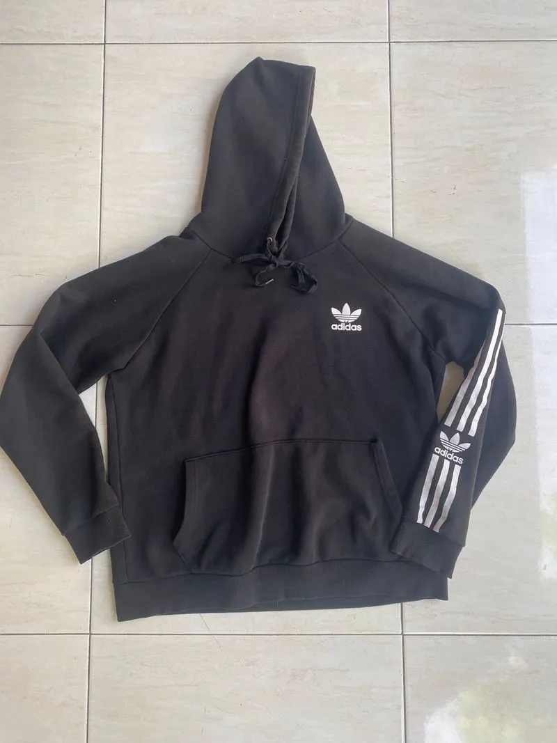 Adidas Casual Hoody Pria black photo 1