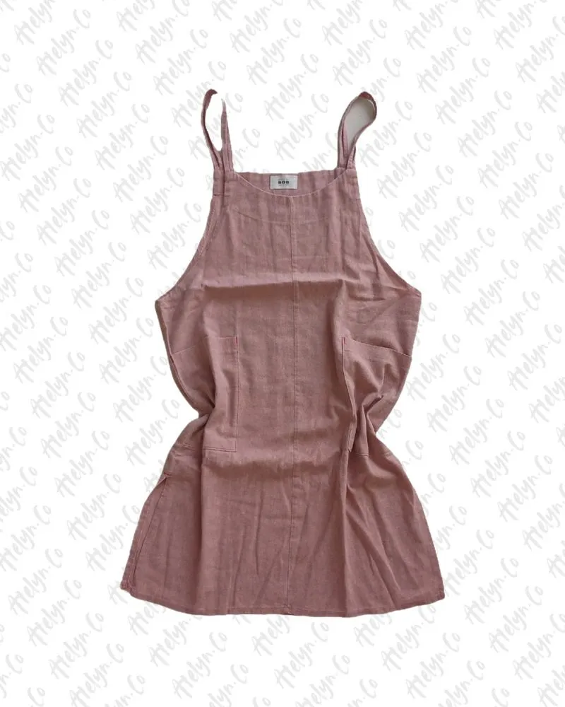 Dress Overall Linen Soft Pink - Style by B.O.B photo 1