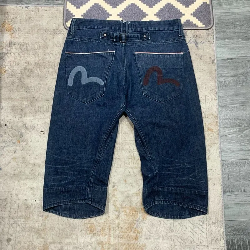 Evisu Streetwear Y2K Jeans Pria blue photo 1
