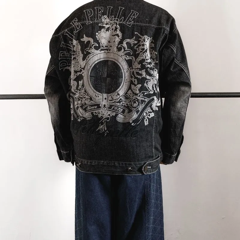 VINTAGE Y2K TRUCKER DENIM JACKET PELLE PELLE  photo 1