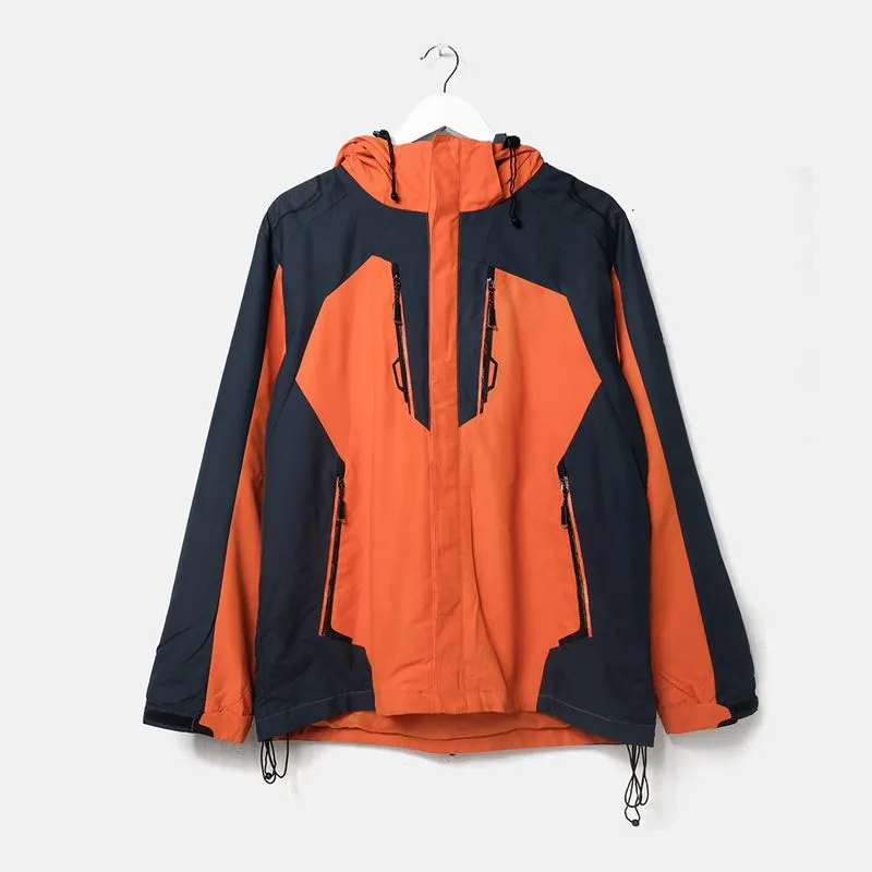 Gorpcore Windbreaker Pria navy orange photo 1