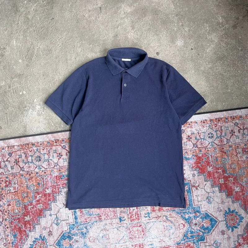 Polo Shirt Global Uniqlo Navy photo 1