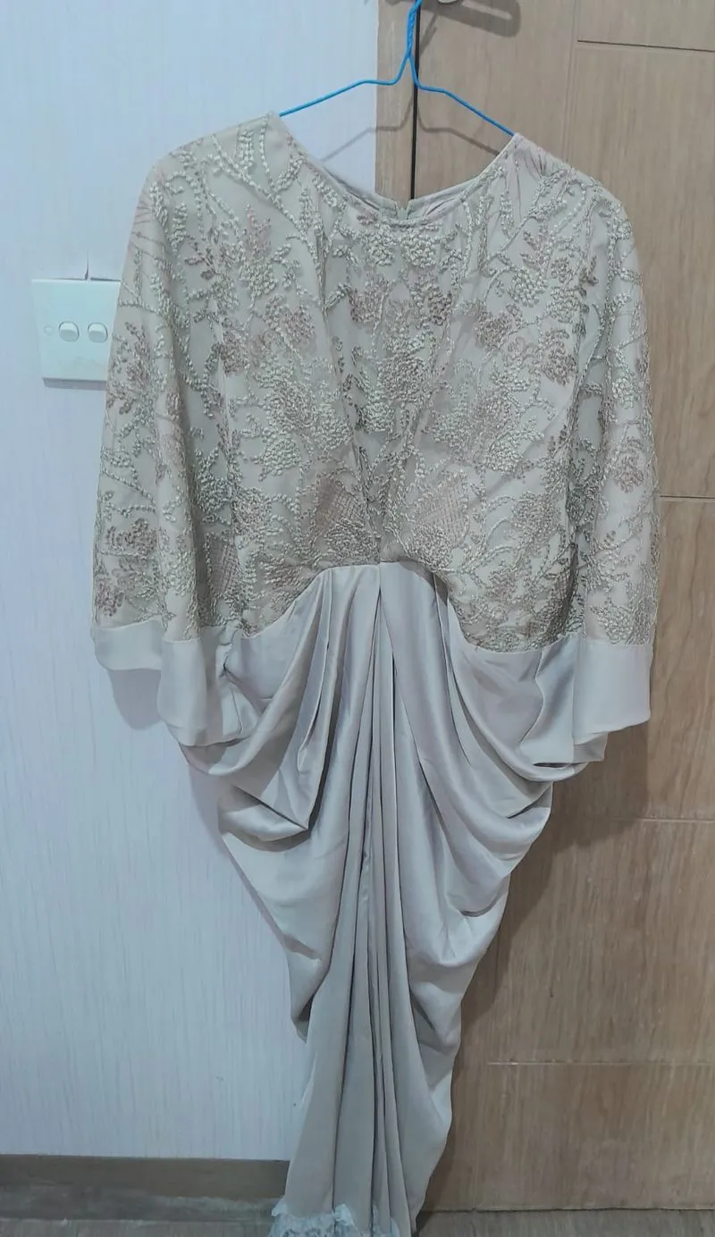 Luxury Muslim Maxi dress Wanita silver photo 1