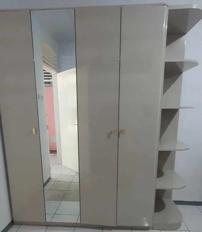 Lemari Baju Informa Charlize 4 Pintu Dan 5 Rak Susun + Kaca photo 1