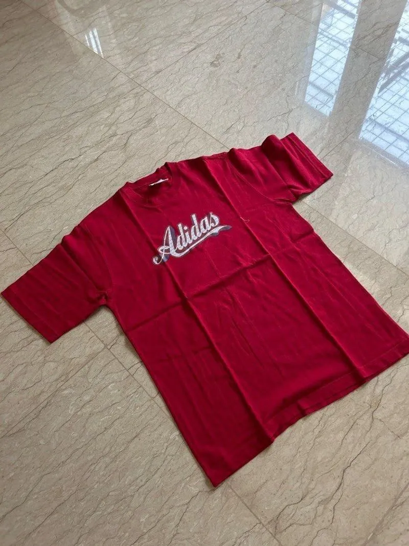 adidas tee tops tshirt red merah 73*52 photo 1