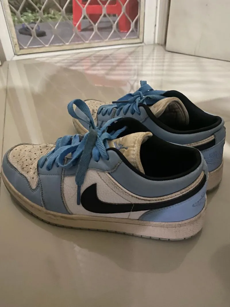 Nike Casual Sneakers Pria white blue photo 1