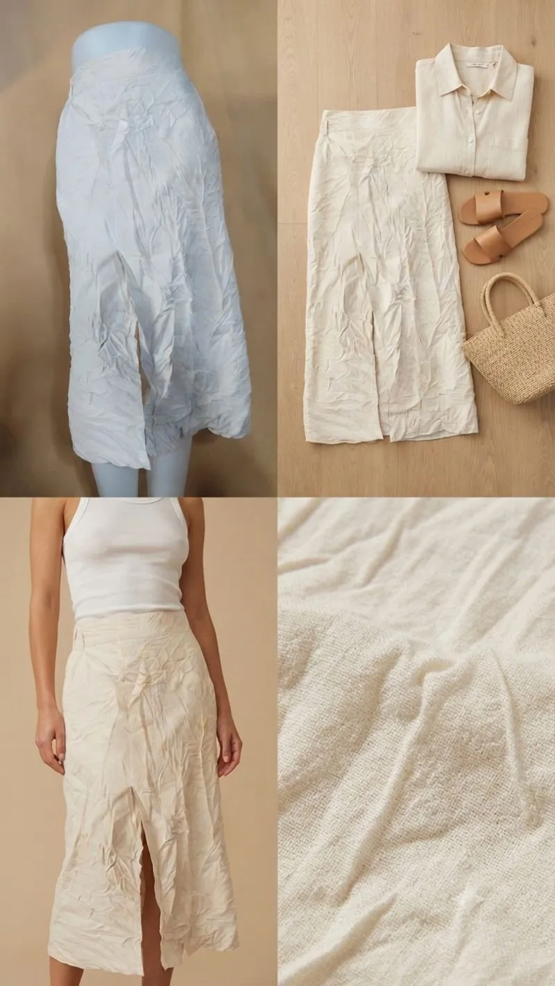 ✨ ROK MIDI BELAH DEPAN WARNA KREM - SERBAGUNA & ELEGAN ✨ photo 1
