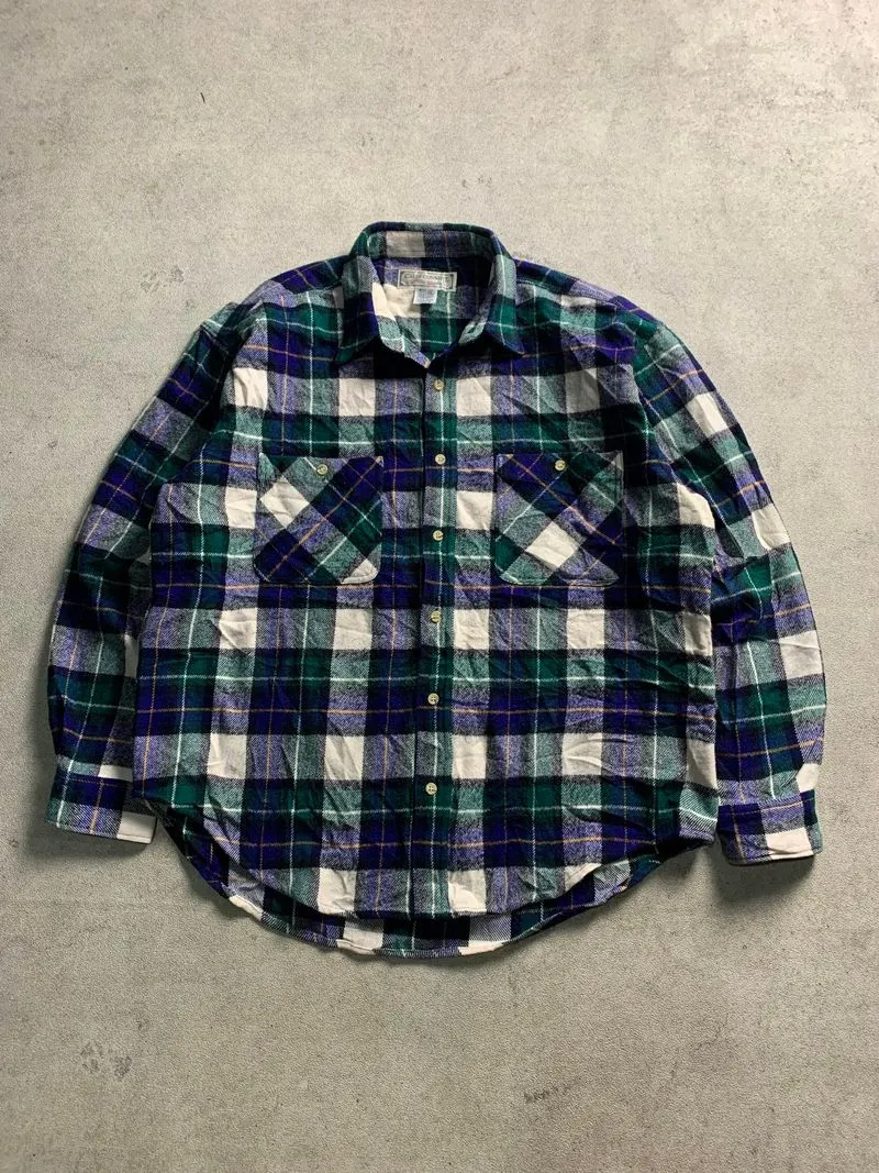 Calif Connect Double Pocket Wool Flannel Shirt photo 1