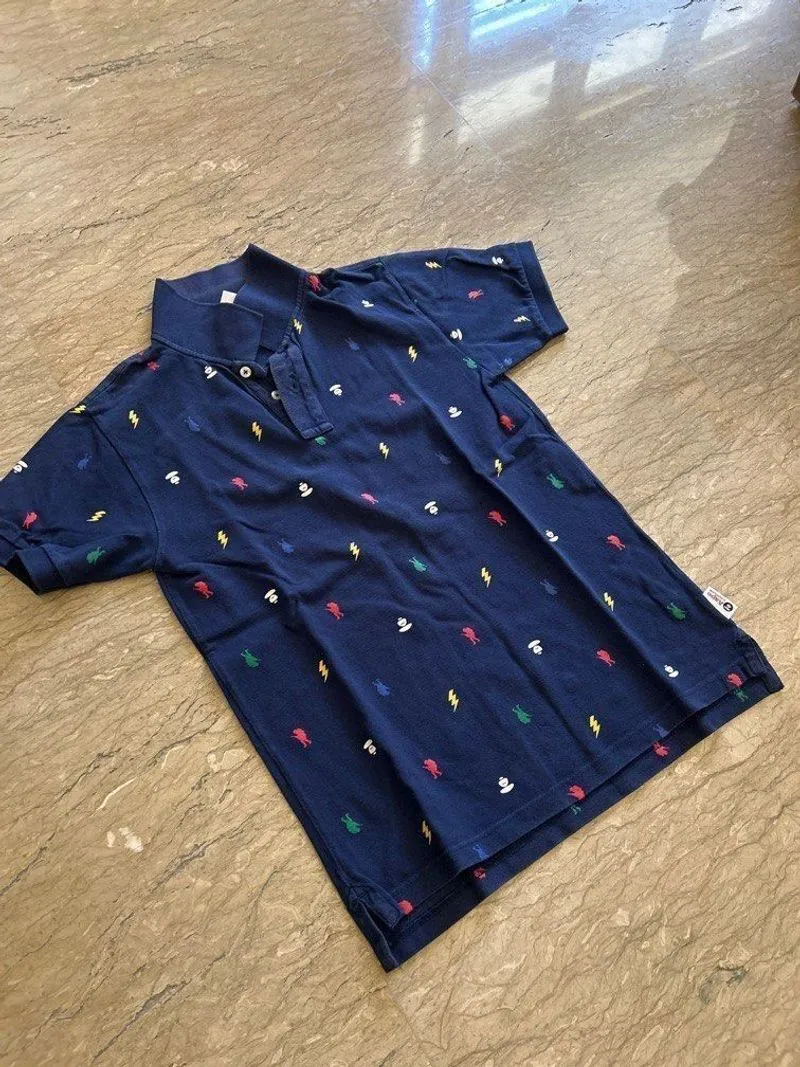 AAPE BAPE bathing ape 64*43 tops polo blue photo 1