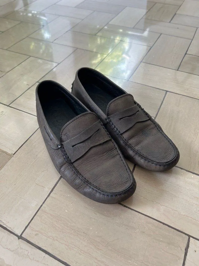 tods loafers navy blue kulit leather UK6 US7 EU40 photo 1