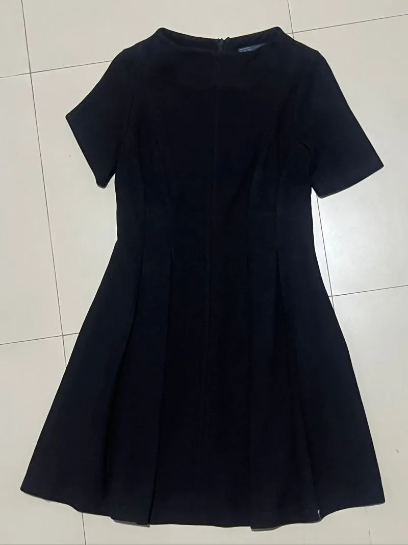 Zara basic black dress hitam formal casual photo 1