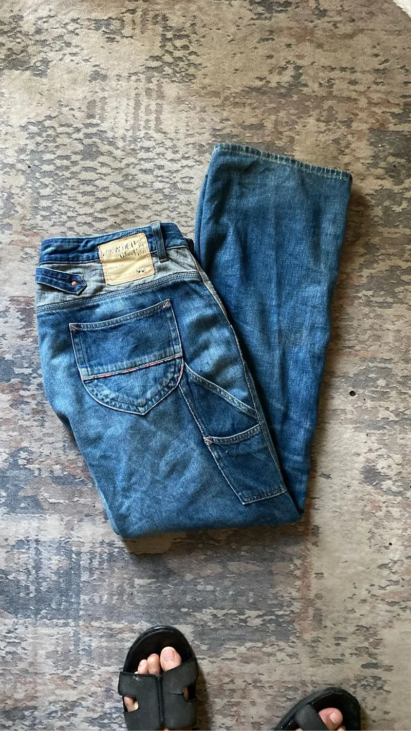 Vintage buckle back engineered denim betty smith japan photo 1