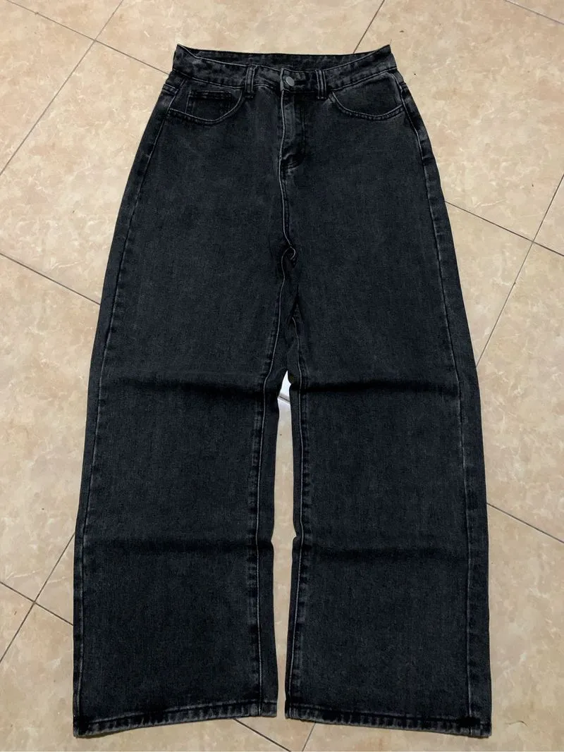Baggy jeans dazy warna blackwash photo 1