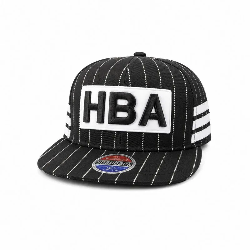 HBA - Topi Snapback Hitam Stripe Unisex photo 1