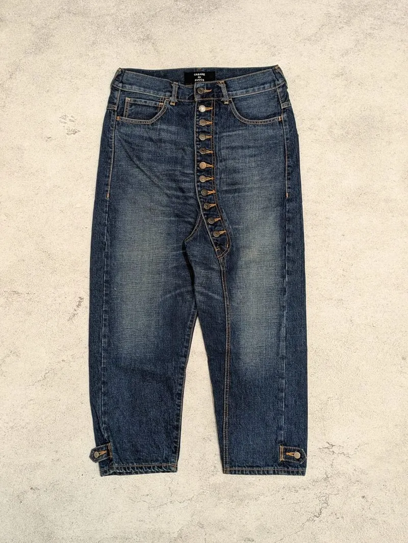 Cabane de Zucca Assymetrical 11 Button Selvedge Denim photo 1