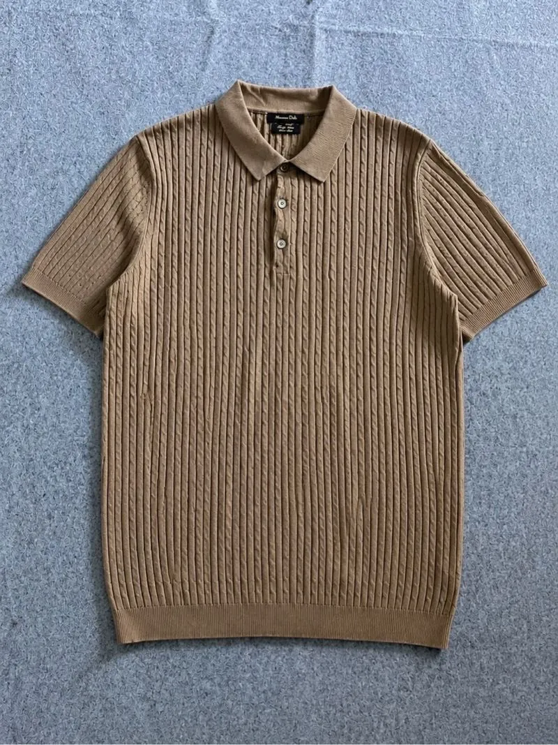 polo knit mewah massimo dutti photo 1