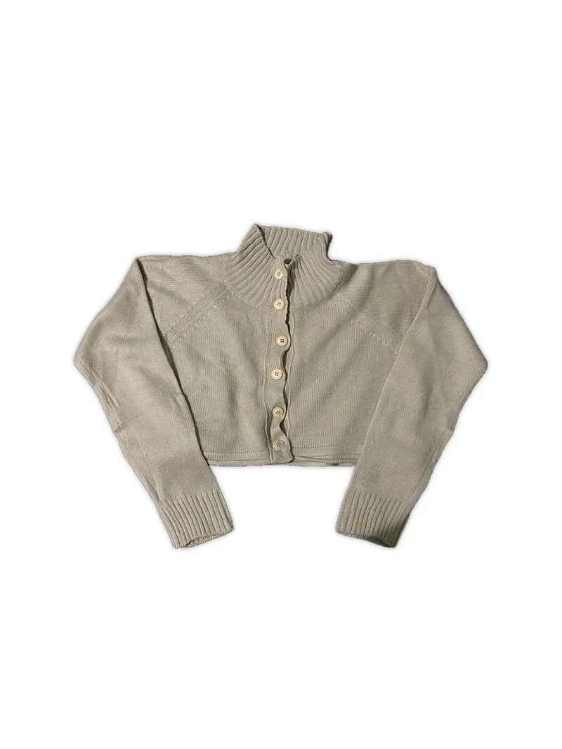 Beige Crop Cardigan photo 1