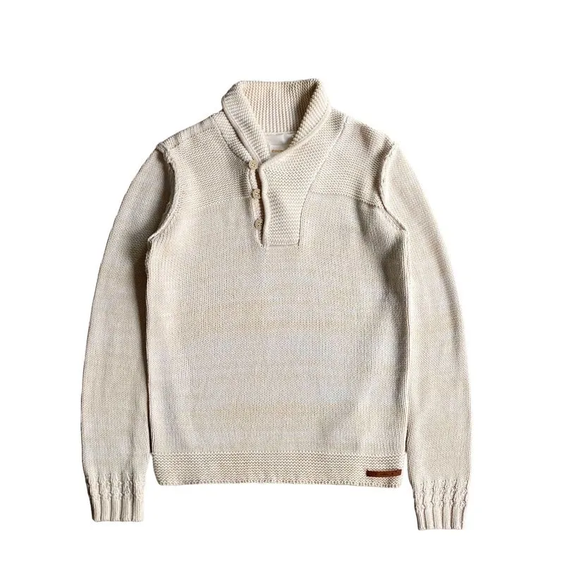 Diesel Vintage Casual Sweater Pria tan cream photo 1