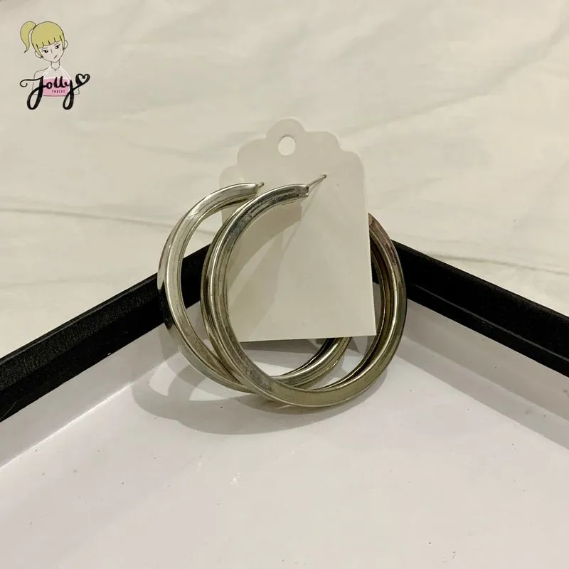 Anting hoops tebal / hoop earrings photo 1