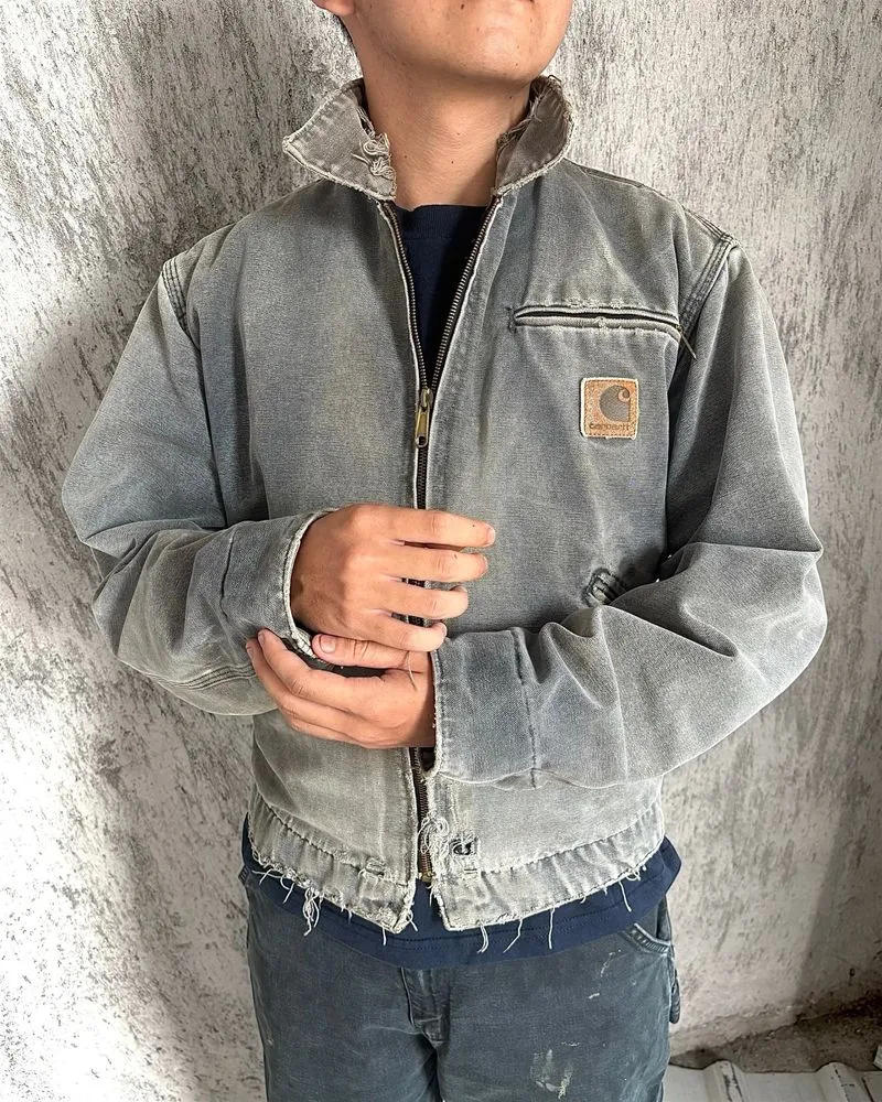 Crazy Carhartt Distressed Detroit Jacket J97 - PTL photo 1