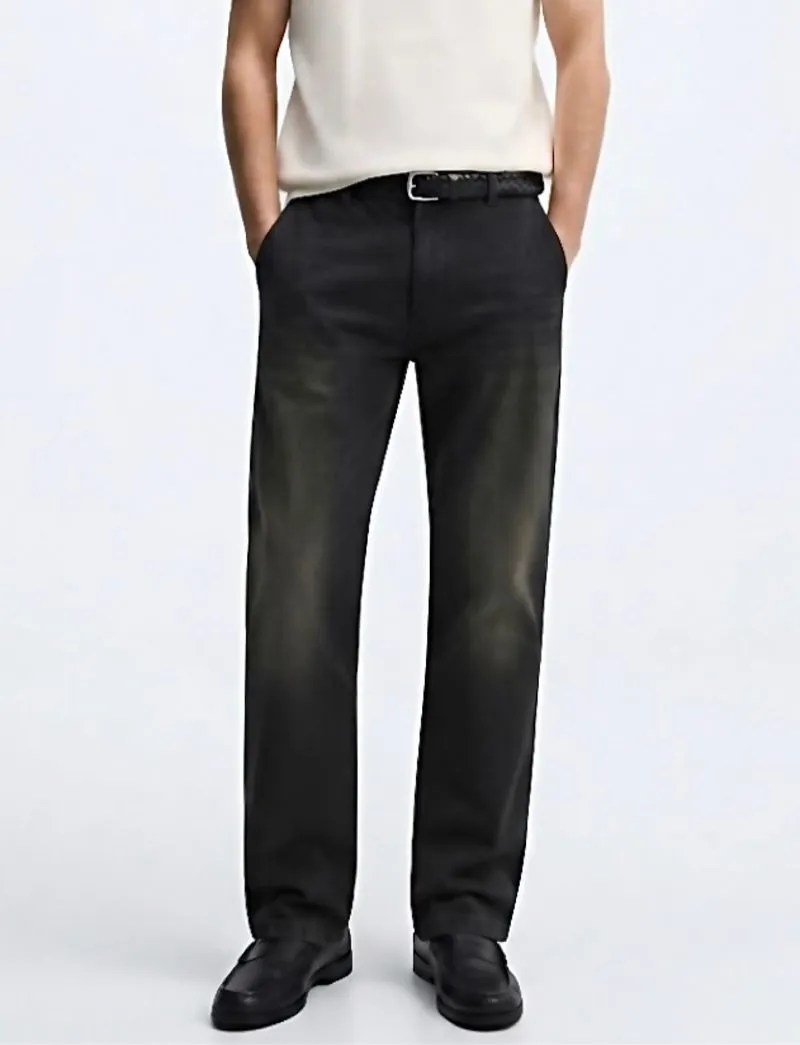 Tommy Hilfiger Faded Black Slim Chino Pants photo 1