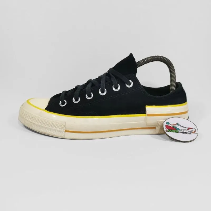 Converse Streetwear Casual Sneakers Wanita black yellow photo 1