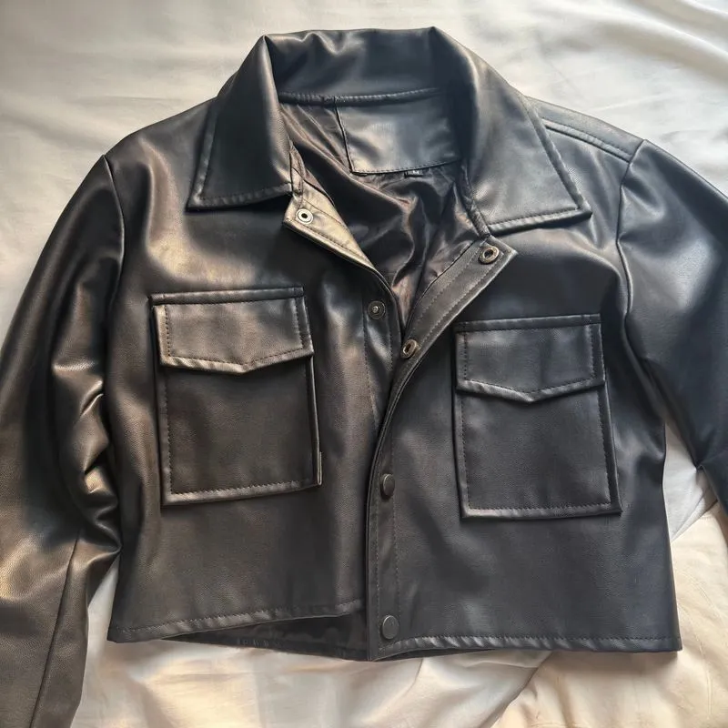 Jaket Kulit / Leather Jacket (CROP) photo 1