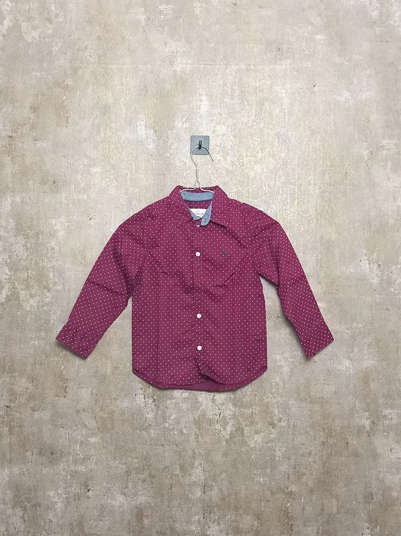 Kemeja anak H&M L.O.G.G Warna Maroon_Size 3/4 photo 1