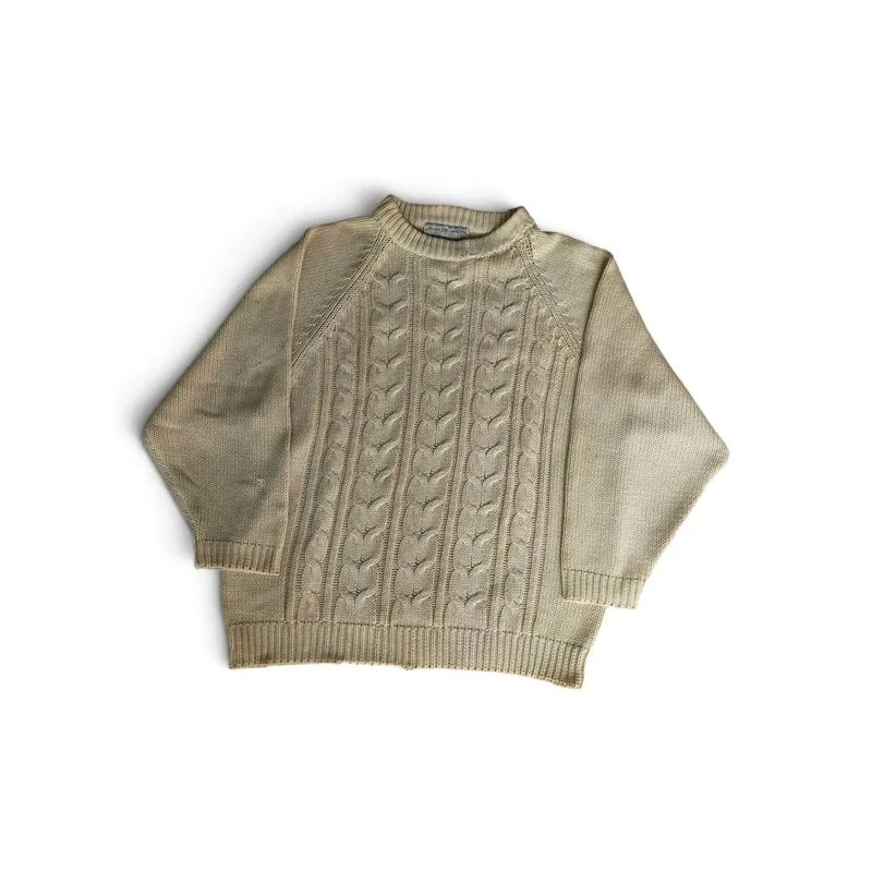 Vintage Maggie Lawrence Cable Knit Crewneck Sweater photo 1