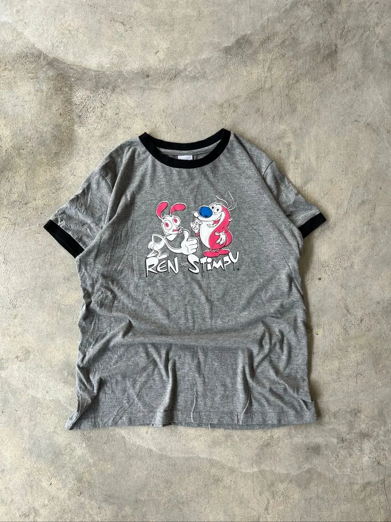 Vintage Ren & Stimpy Ringer tee photo 1