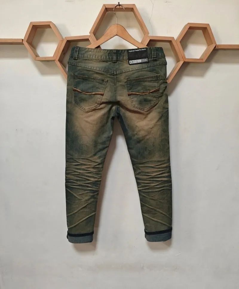 Celana jeans fading skinny size 29 photo 1