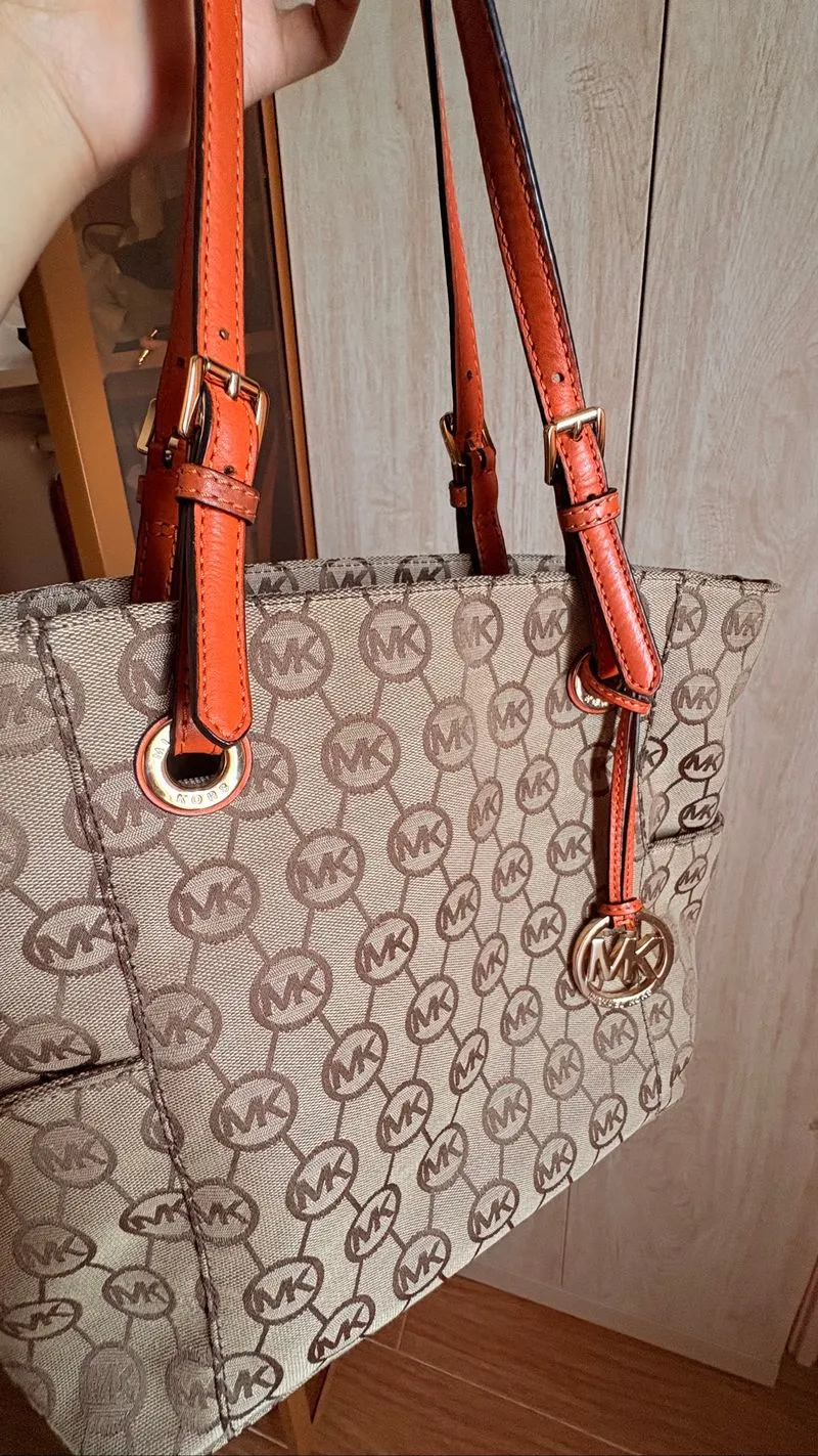 Michael Kors Tote Bag Canvas Brown photo 1