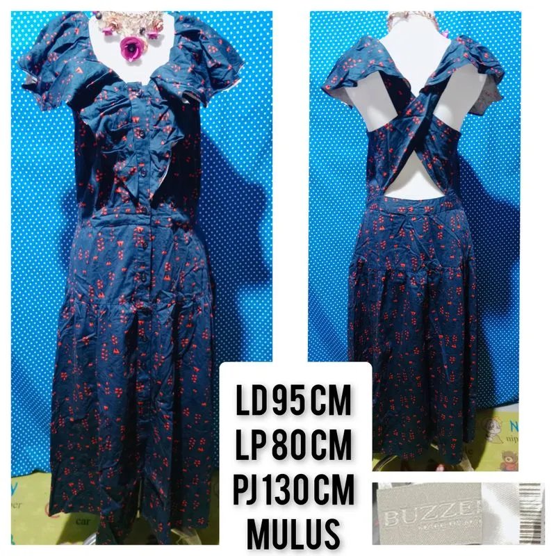 Casual Maxi dress Wanita navy photo 1