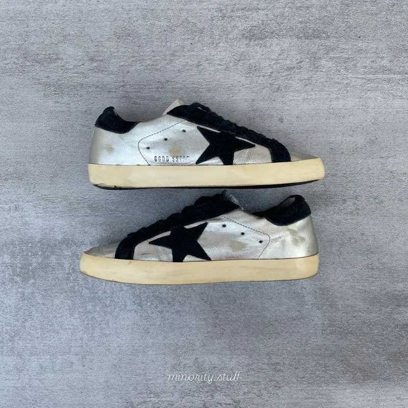 GGDB Golden Goose Superstar Silver Black photo 1