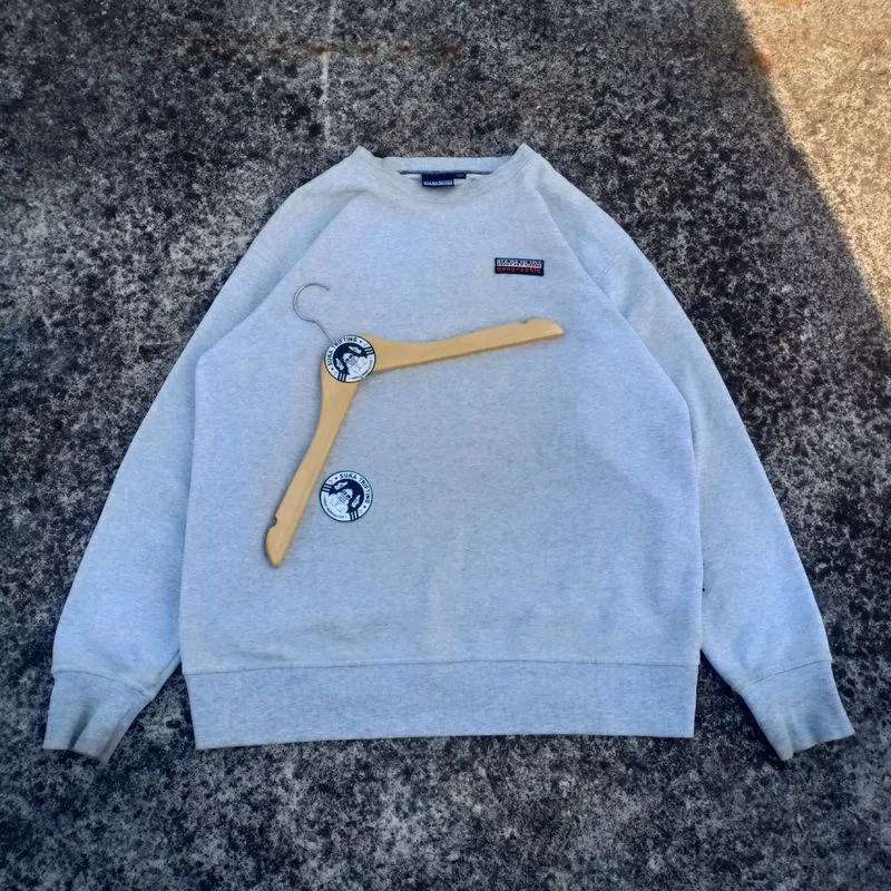 Napapijri Skater Casual Sweater Pria gray photo 1