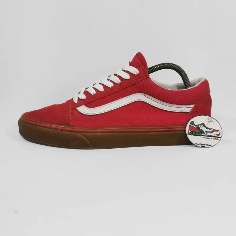 VANS Streetwear Casual Sneakers Pria red brown photo 1