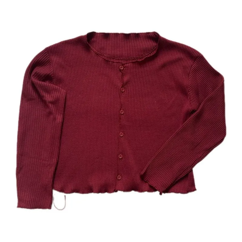 Waffle Knit Cardigan photo 1