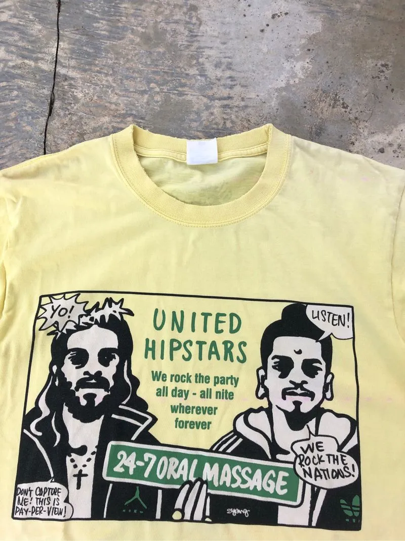 Vtg 00s united hipstar galaxy gallery jesus&buddha parody  photo 1