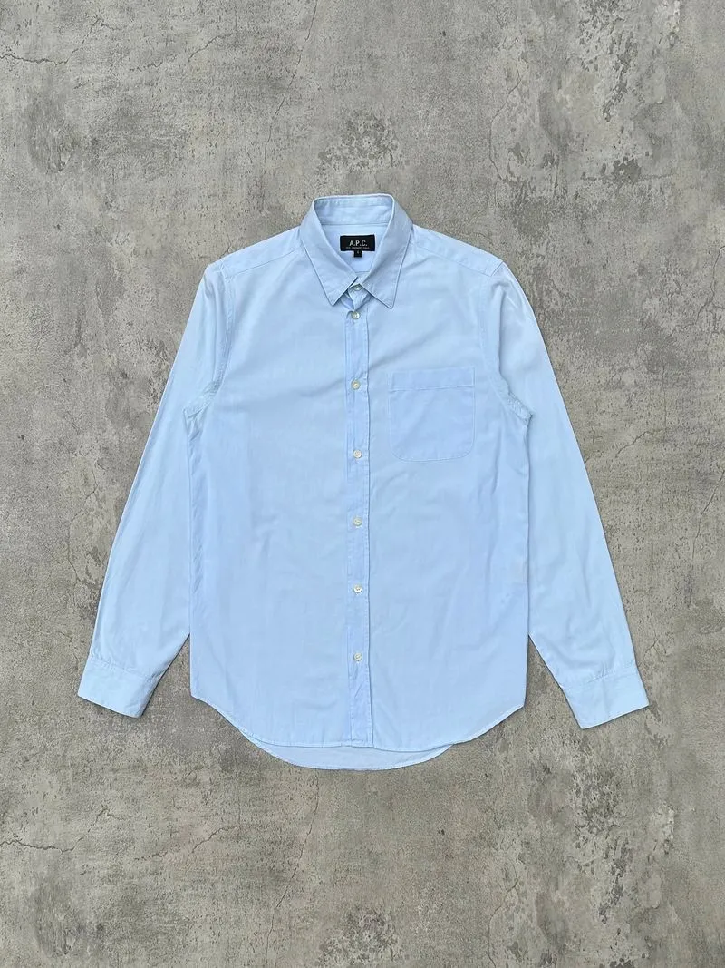 A.P.C. Mini Striped Button Up Shirt photo 1