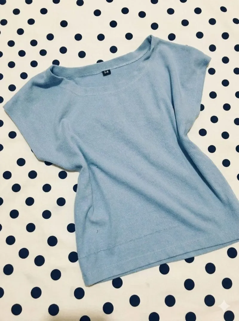 baju lengan pendek model crop photo 1