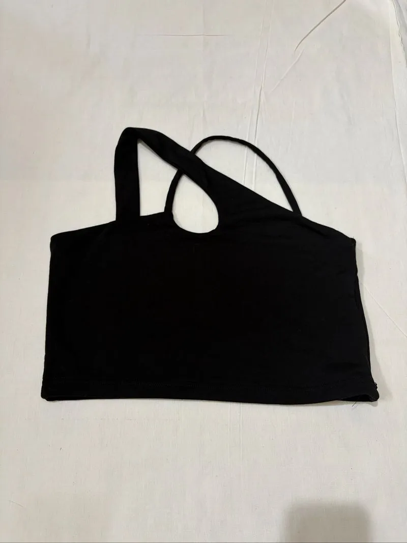 She Wears Sugar Assymetrical Crop Top photo 1