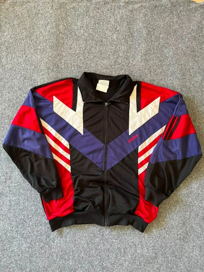 vintagr adidas collor blok track jacket photo 1