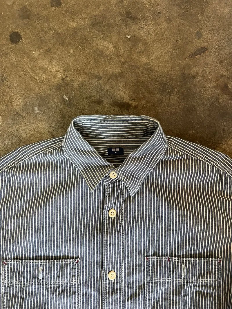 Flanel Uniqlo strip photo 1