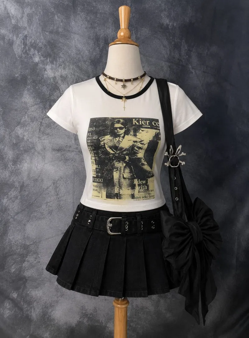 ☆⁠☆⁠Y2k Graphic Baby Tee☆⁠☆⁠ photo 1
