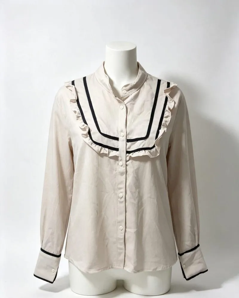 blouse cream gemes photo 1