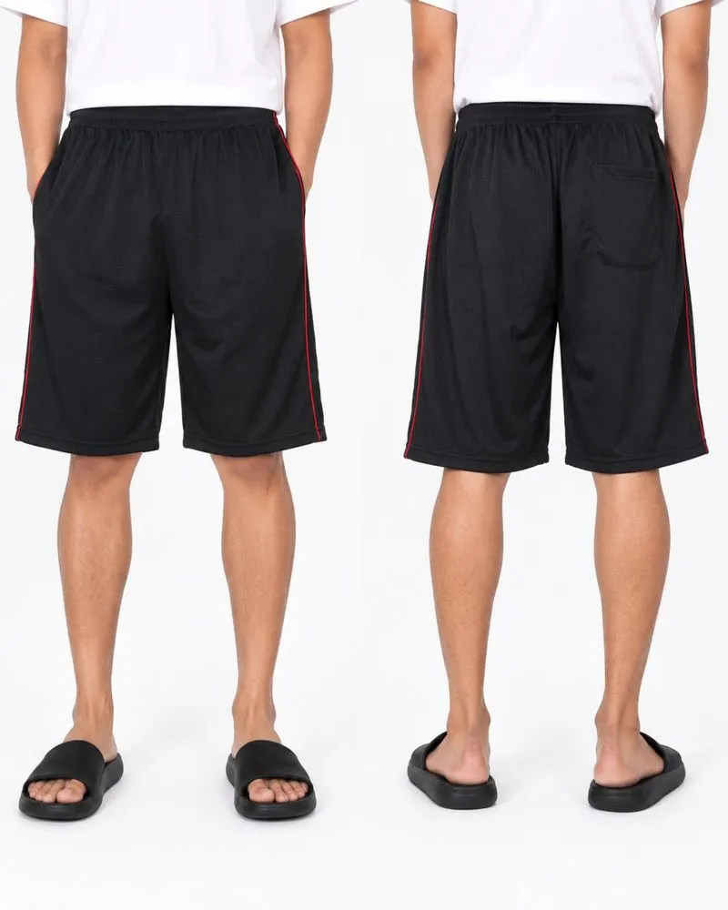 Fogaty Men's Black Basic Red Tipped Relax Shorts 31 photo 1