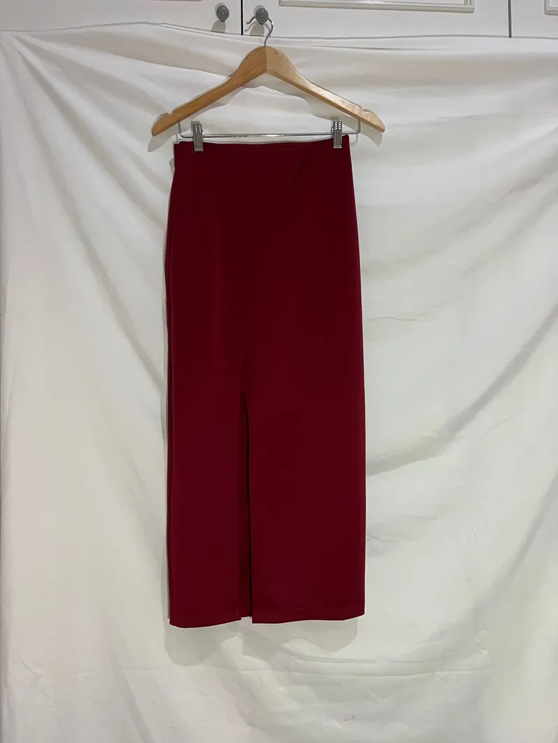 Vintage Y2K Skirt Wanita red photo 1