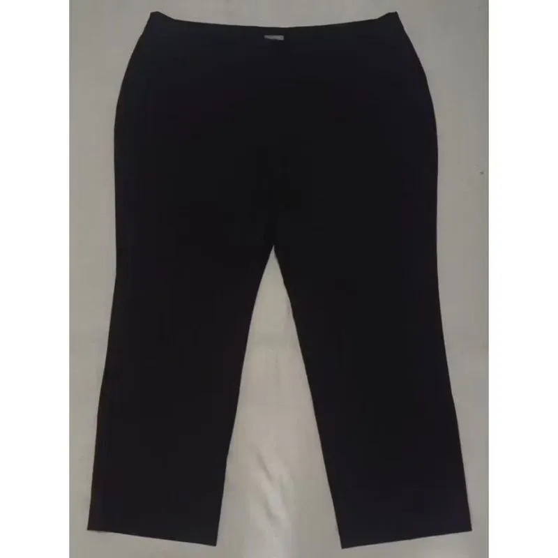 Celana Panjang Kain Straight Leg Wanita Hitam Bigsize photo 1