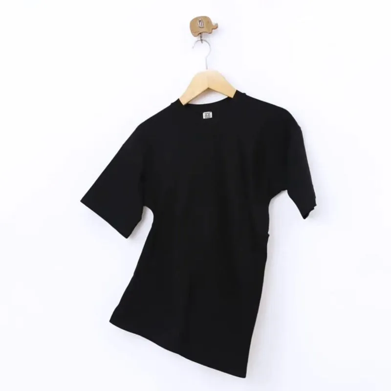 Toteme Womens Round Neck Black Tee Original photo 1