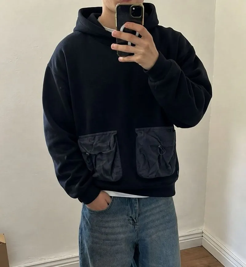 hoodie double pocket photo 1